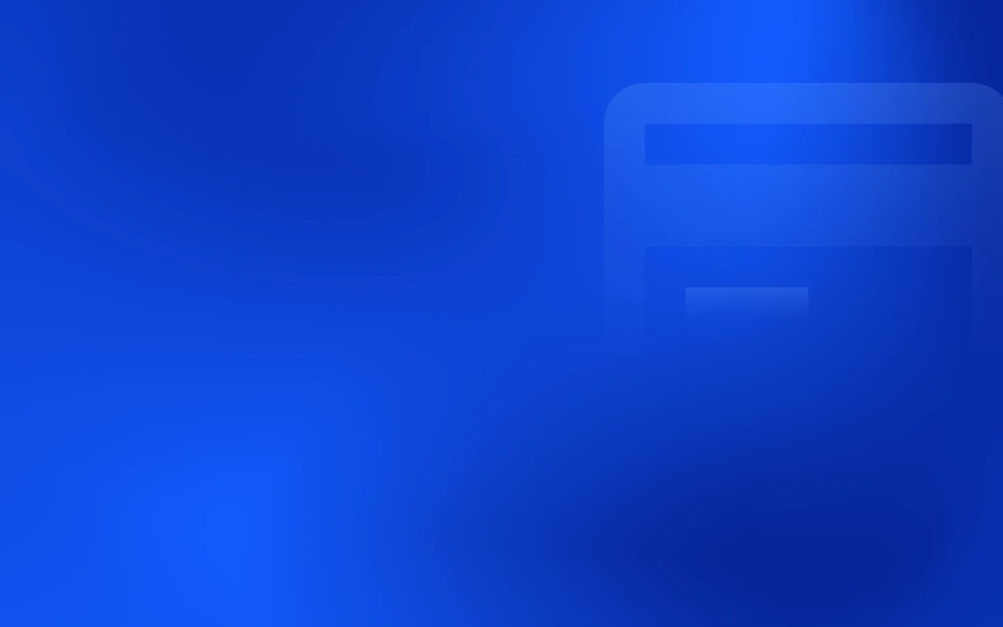 CFO Header featuring debit card icon