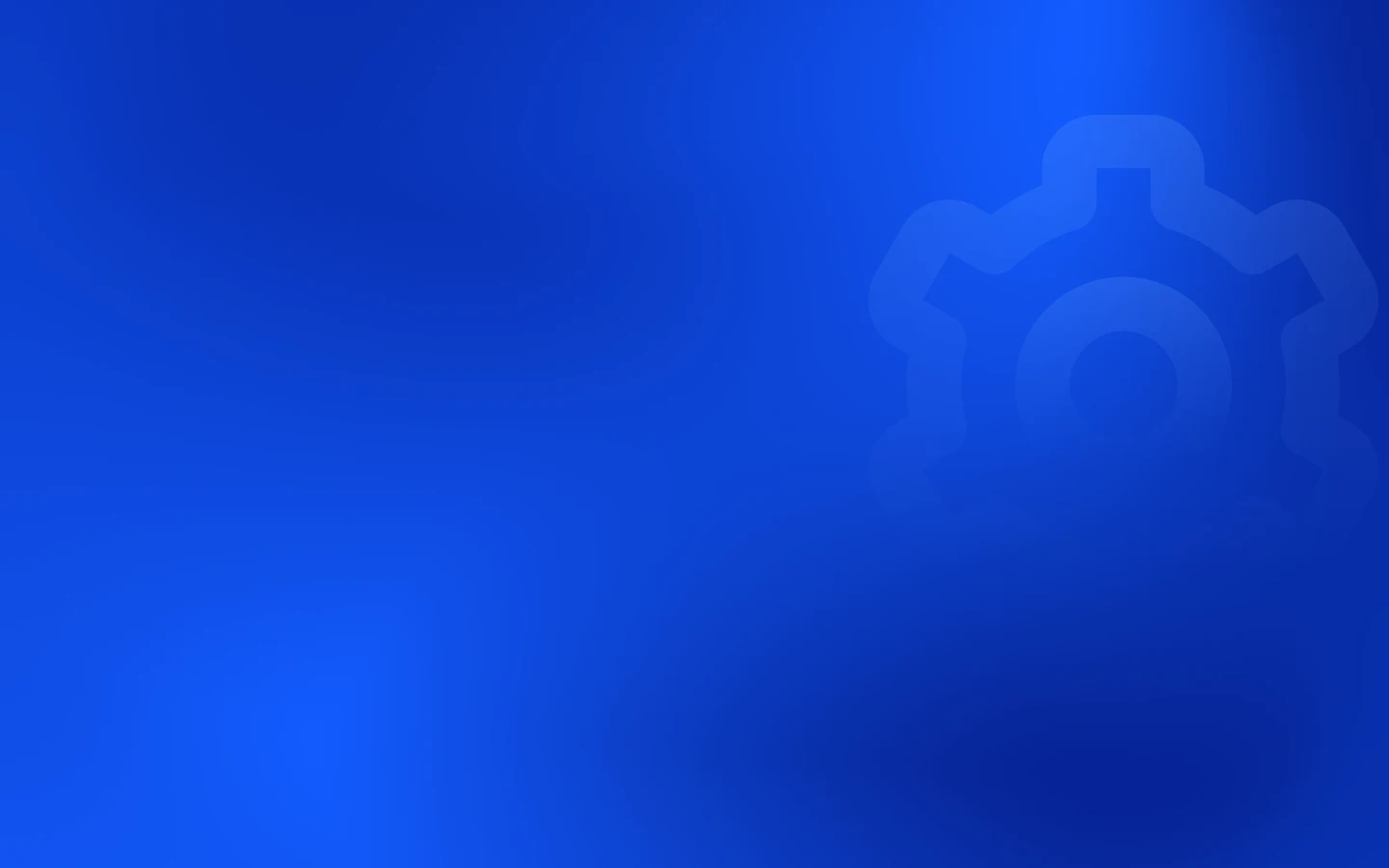 Engineering managers header featuring gear icon