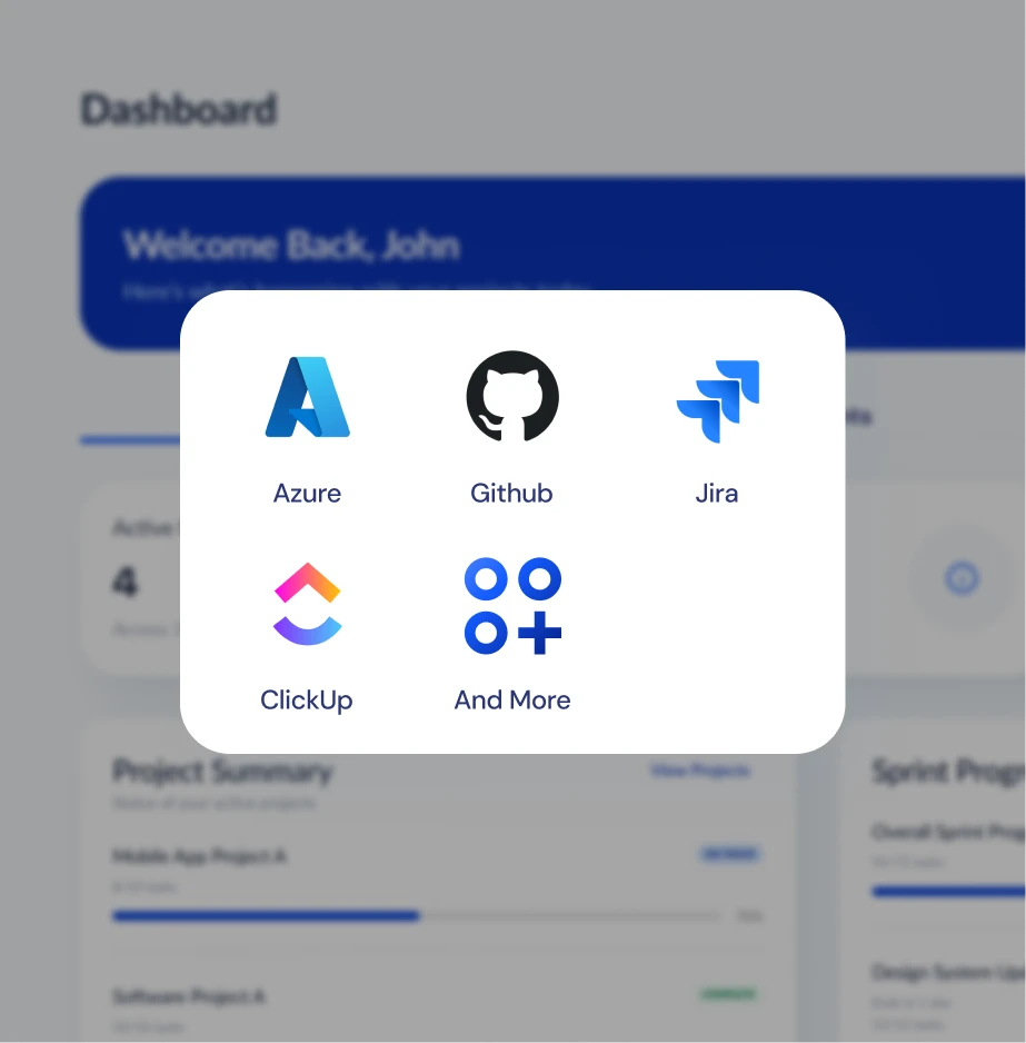 Tool integration & data unification dashboard