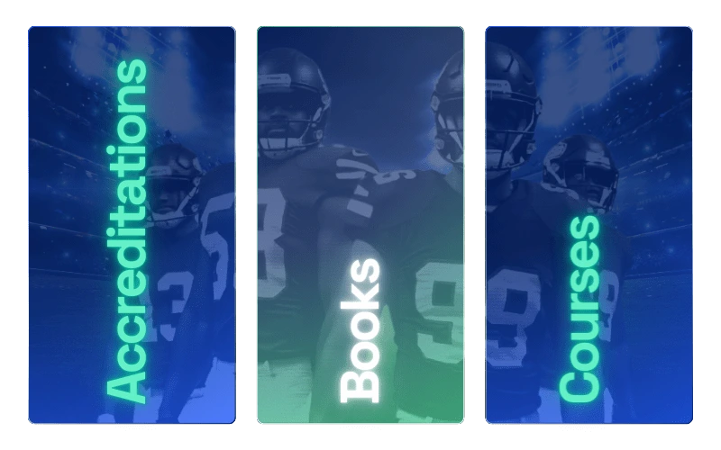 The categories the Scrums.com Skill Hub offers: accreditations, books and courses